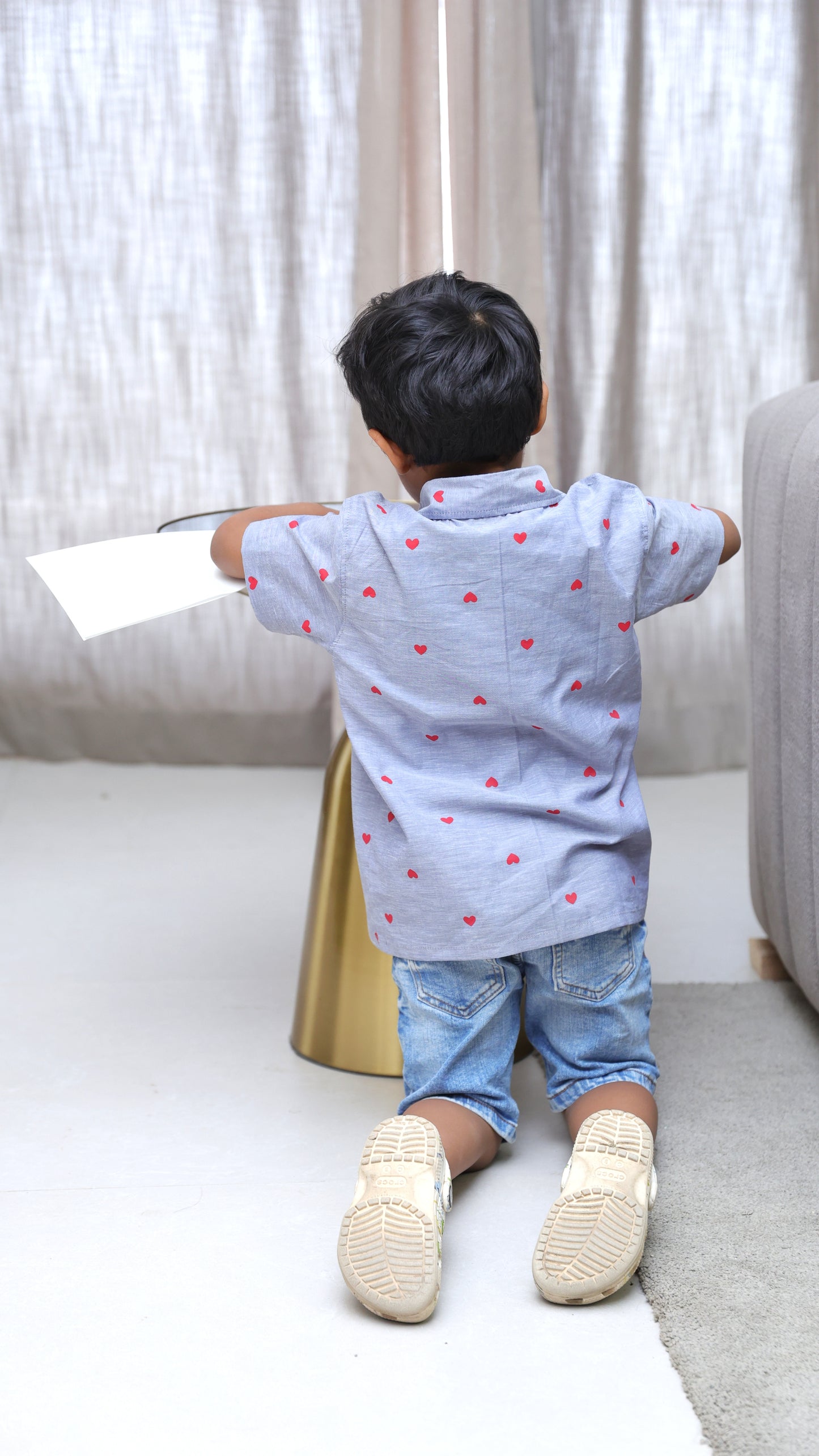 Heart Print Shirt for Boys