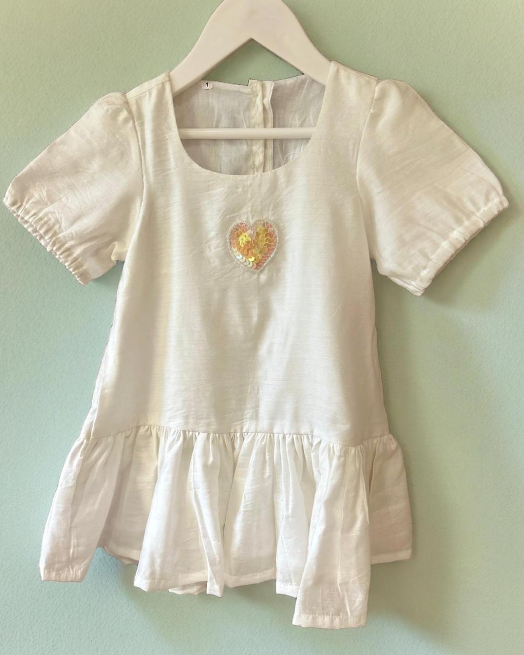 Chanderi Cotton dress with Mul lining