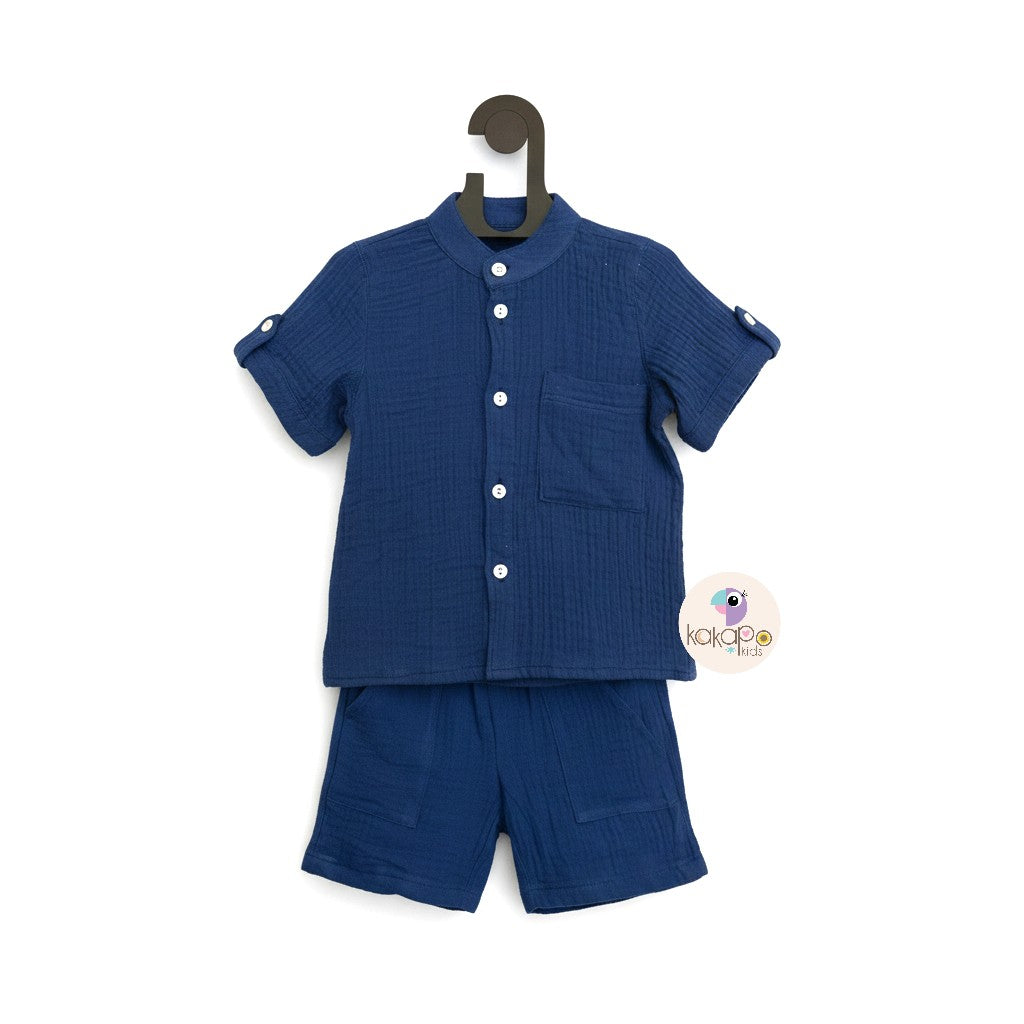 Blue Muslin Set