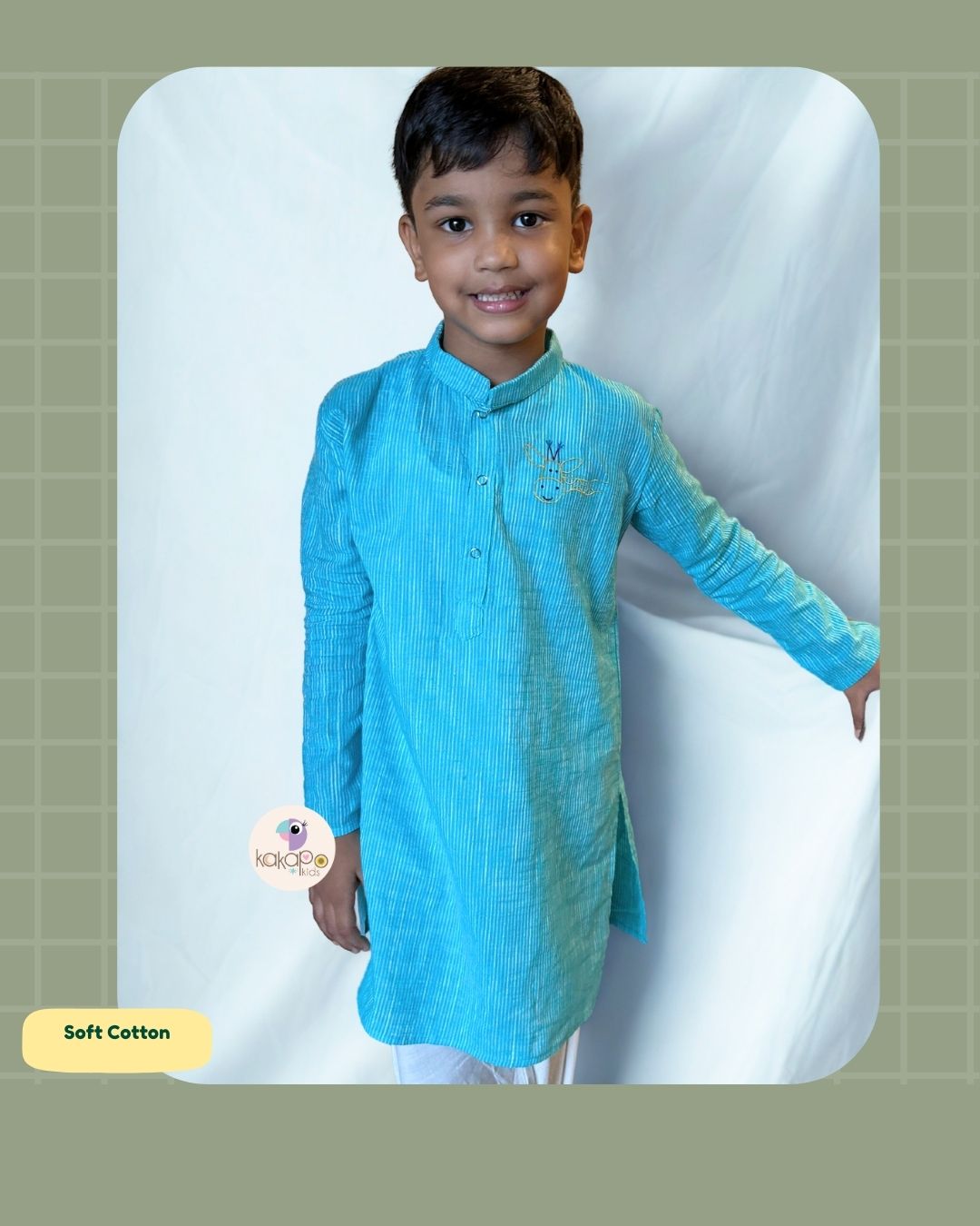 Soft Cotton Kurta for Boys