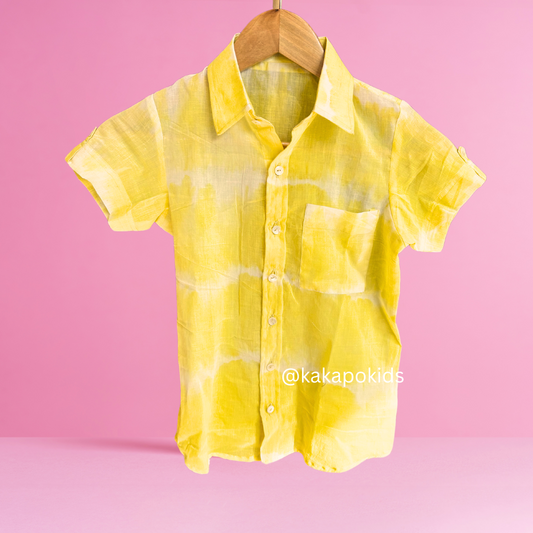 Shibori Tie-Dye Cotton Shirt