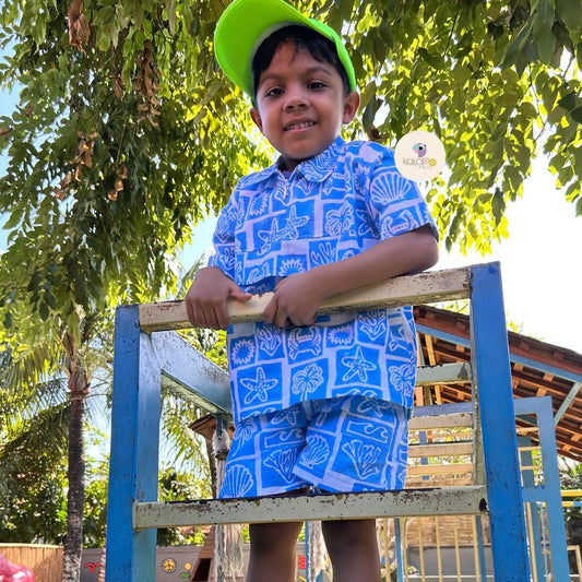 Pure Cotton Shirt and Shorts Set