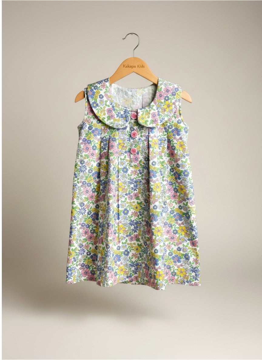 Garden Cotton Dress for Girls